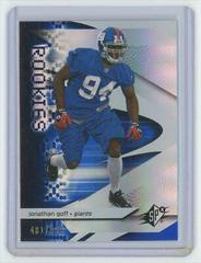 Jonathan Goff Football Cards 2008 Spx Prices