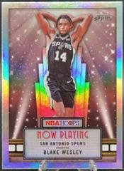 Blake Wesley [Holo] #22 Basketball Cards 2022 Panini Hoops Now Playing Prices