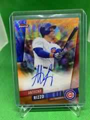 Anthony Rizzo [Orange Wave Refractor] #FA-AR Baseball Cards 2019 Topps Finest Autographs Prices