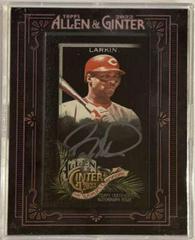 Barry Larkin [X Silver Frame] Baseball Cards 2022 Topps Allen & Ginter Mini Autographs Prices