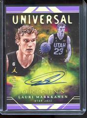 Lauri Markkanen [Purple FOTL] #8 Basketball Cards 2023 Panini Origins Universal Autograph Prices