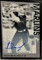 Bryan De La Cruz [Negative Inverse] Baseball Cards 2022 Topps Archives Snapshots Autographs Prices