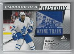 Wayne Simmonds Hockey Cards 2021 SP Game Used Embroidered in History Prices