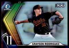 Grayson Rodriguez #BTP-11 Baseball Cards 2022 Bowman Scouts' Top 100 Prices