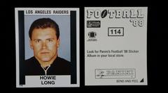 Howie Long Football Cards 1988 Panini Sticker Prices