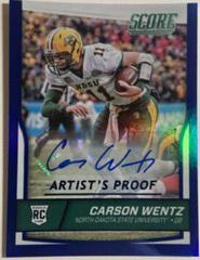 Carson Wentz [Autograph] #335 Football Cards 2016 Panini Score Prices