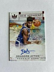 DeAndre Ayton Basketball Cards 2018 Panini Court Kings Heir Apparent Autographs Prices