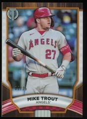 Mike Trout [Orange] #21 Baseball Cards 2022 Topps Tribute Prices