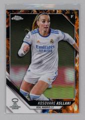 Kosovare Asllani [Inferno Refractor] #11 Soccer Cards 2021 Topps Chrome UEFA Women’s Champions League Prices