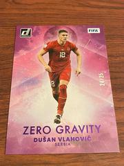 Dusan Vlahovic [Purple] #19 Soccer Cards 2022 Panini Donruss Zero Gravity Prices