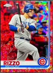 Anthony Rizzo [Red Refractor] #596 Baseball Cards 2019 Topps Chrome Sapphire Prices