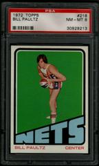 Bill Paultz #218 Basketball Cards 1972 Topps Prices