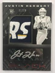 Justin Herbert [Patch Autograph Ruby] #203 Football Cards 2020 Panini Black Prices