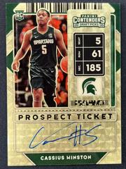 Cassius Winston [Gold Autograph] #70 Basketball Cards 2020 Panini Contenders Draft Picks Prices