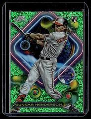Gunnar Henderson [Green Space Dust] #2 Baseball Cards 2023 Topps Cosmic Chrome Prices