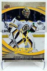 Jeremy Swayman [Super Script ] #220 Hockey Cards 2023 Upper Deck MVP Prices