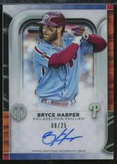Bryce Harper [Orange] Baseball Cards 2022 Topps Tribute Autographs Prices