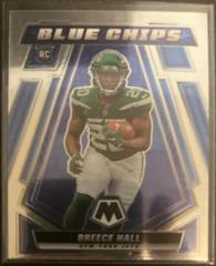Breece Hall Football Cards 2022 Panini Mosaic Blue Chips Prices