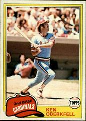Ken Oberkfell #32 Baseball Cards 1981 Topps Prices