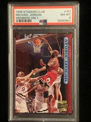 Michael Jordan [Members Only] #101 Basketball Cards 1996 Stadium Club Prices