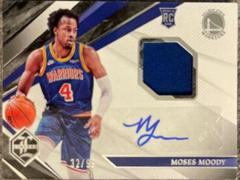 Moses Moody #LRJ-MMO Basketball Cards 2021 Panini Chronicles Limited Rookie Jersey Autographs Prices