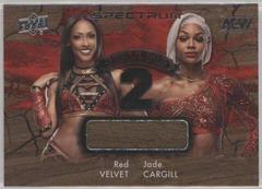 Red Velvet, Jade Cargill Wrestling Cards 2021 Upper Deck AEW Spectrum Table for 2 Relics Prices