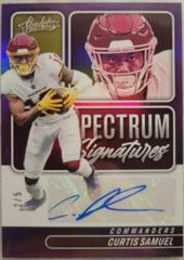 Curtis Samuel [Purple] Football Cards 2022 Panini Absolute Spectrum Signatures Prices