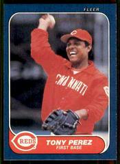 Tony Perez Baseball Cards 1986 Fleer Prices