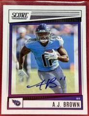 A. J. Brown [Signature] Football Cards 2022 Panini Score Prices