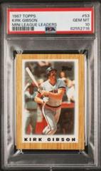 Kirk Gibson #53 Baseball Cards 1987 Topps Mini League Leaders Prices