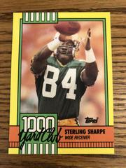 Sterling Sharpe #4 Football Cards 1990 Topps 1000 Yard Club Prices