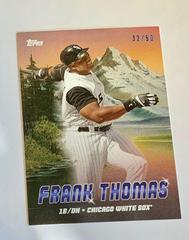 Frank Thomas [Prussian Blue] Baseball Cards 2023 Topps X Bob Ross The Joy Of Peaks of Power Prices