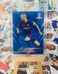 Andres Iniesta [Autograph Blue Refractor] Soccer Cards 2017 Topps Chrome UEFA Champions League Prices