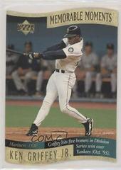 Ken Griffey Jr Baseball Cards 1997 Upper Deck Memorable Moments Prices