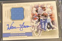Warren Moon Football Cards 2018 National Treasures Material Signatures Prices