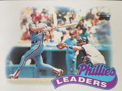 Phillies Leaders [Mike Schmidt] Baseball Cards 1989 Topps Prices