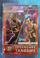 Jerry West, Wilt Chamberlain [Red Ice] Basketball Cards 2021 Panini Contenders Optic Legendary Tandems Prices