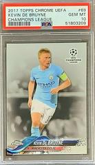 Kevin De Bruyne Soccer Cards 2017 Topps Chrome UEFA Champions League Prices