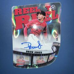 Druw Jones [Lava] #RTR-DJ Baseball Cards 2023 Bowman's Best Reel to Die Cut Autographs Prices