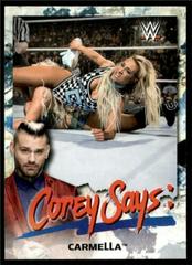 Carmella Wrestling Cards 2019 Topps WWE SmackDown Live Corey Says Prices