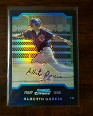 Alberto Garcia [Refractor] #206 Baseball Cards 2004 Bowman Chrome Prices
