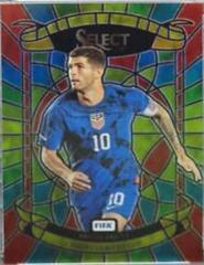 Christian Pulisic #19 Soccer Cards 2022 Panini Select FIFA Stained Glass Prices