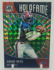 Andre Reed [Green Fluorescent] #18 Football Cards 2021 Panini Mosaic HoloFame Prices