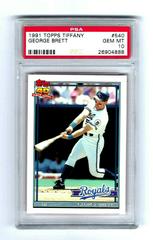 George Brett #540 Baseball Cards 1991 Topps Tiffany Prices
