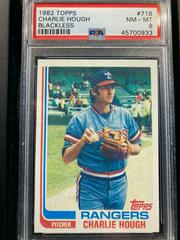Charlie Hough [Blackless] Baseball Cards 1982 Topps Prices