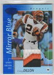 Corey Dillon [Mirror Blue Jersey] #16 Football Cards 2002 Leaf Certified Prices
