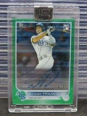 Wander Franco [Green] #GNA-WF Baseball Cards 2022 Topps Clearly Authentic Generation Now Autographs Prices