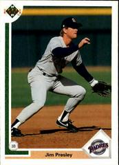 Jim Presley #791 Baseball Cards 1991 Upper Deck Prices