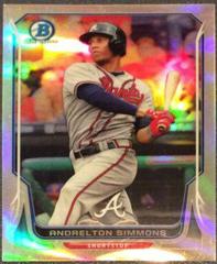 Andrelton Simmons [Refractor] #149 Baseball Cards 2014 Bowman Chrome Prices