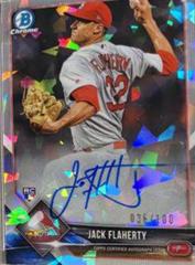 Jack Flaherty [Atomic Refractor] #BCRA-JF Baseball Cards 2018 Bowman Chrome Rookie Autographs Prices
